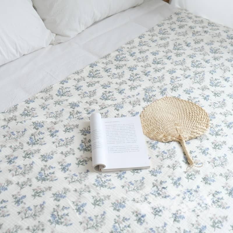 Khăn trải giường cotton hoa nhí mềm nhẹ BMH5898 6