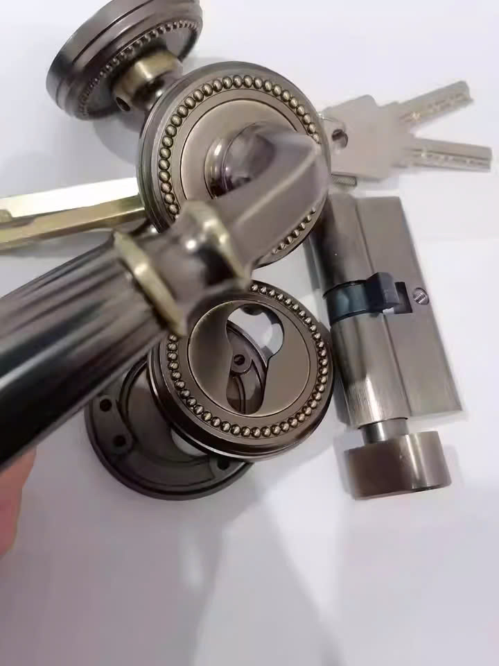 Khoá cửa hợp kim kẽm cao cấp D606-01 12