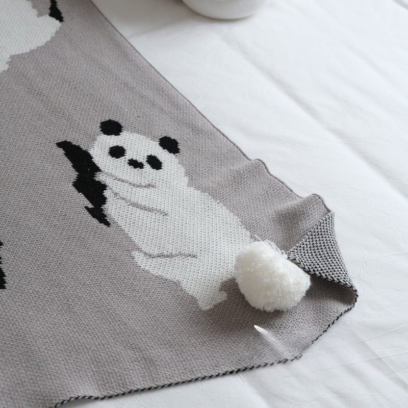 Tấm trải giường cotton họa tiết gấu trúc BMH0091 6