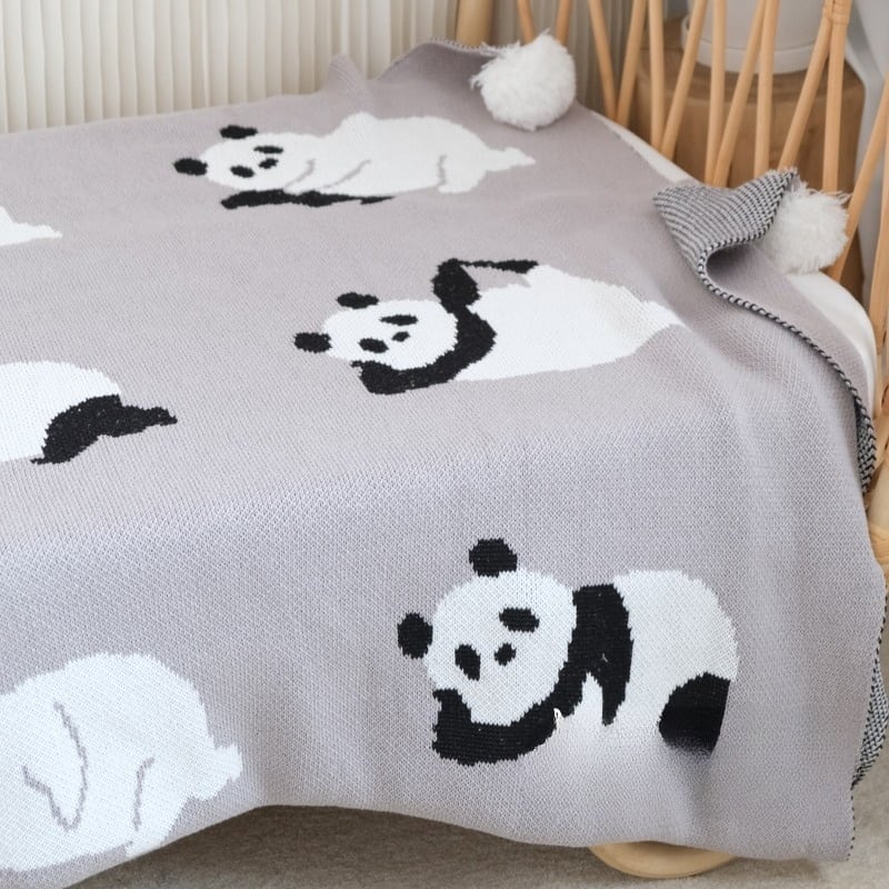 Tấm trải giường cotton họa tiết gấu trúc BMH0091 9