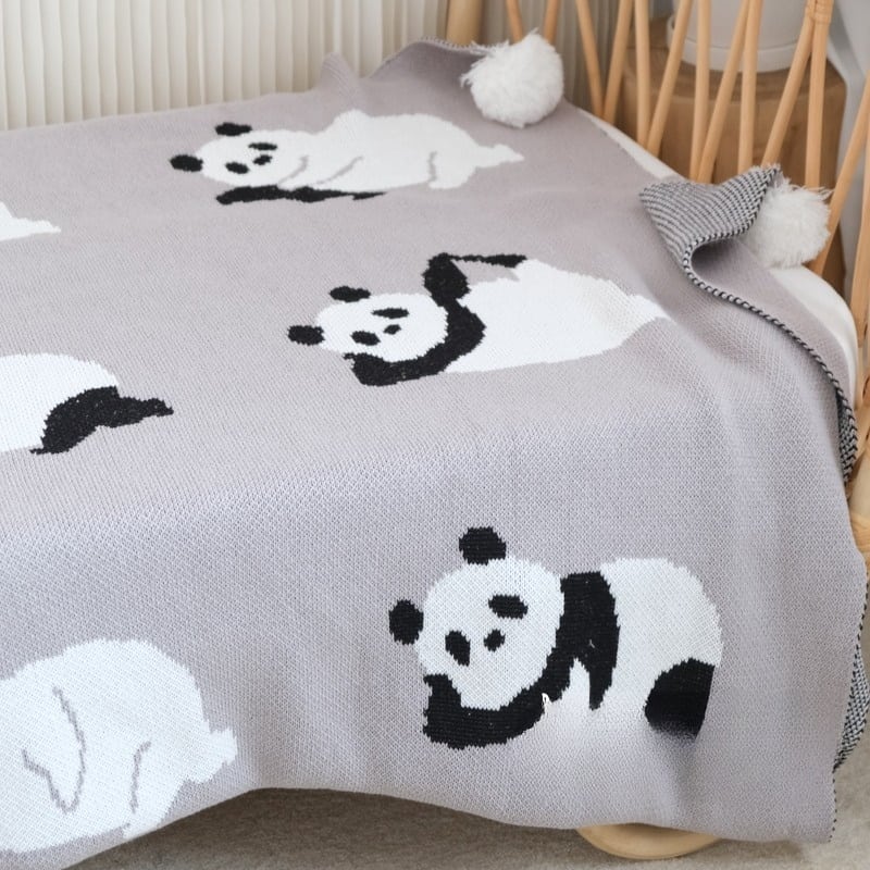 Tấm trải giường cotton họa tiết gấu trúc BMH0091 9