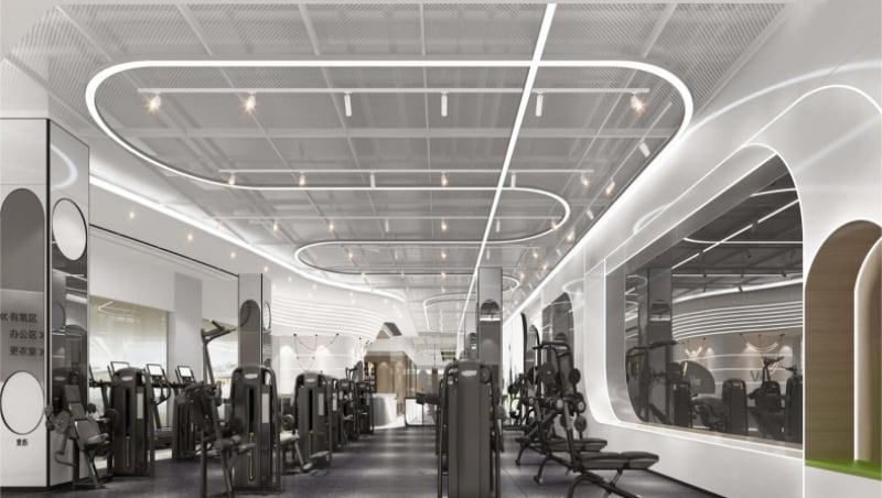 Thảm cao su phòng gym có đệm lót bền chắc JXSJ51B 19