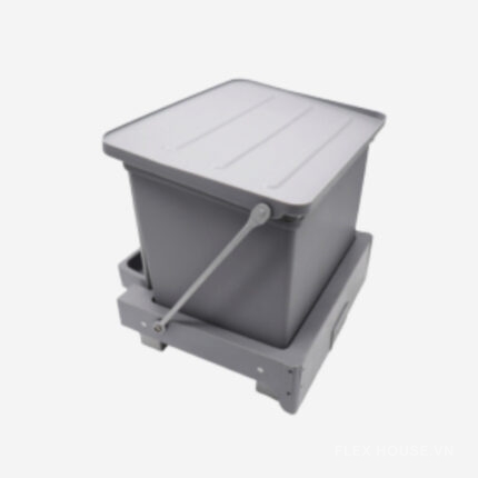 Thùng rác nhấn mở cửa ray giảm chấn 1 ngăn FHTR05.400.1