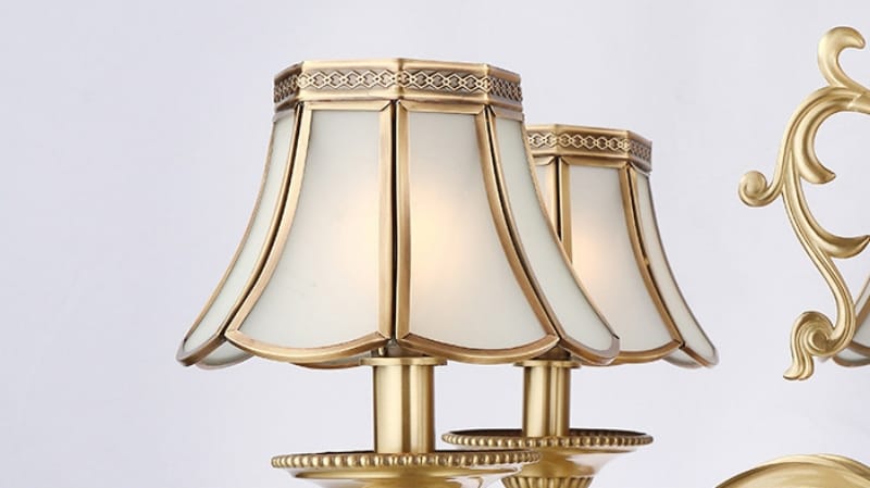Đèn chùm bằng đồng tân cổ điển sang trọng RT782 9