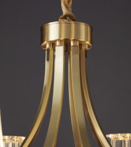 Đèn chùm pha lê bằng đồng hiện đại YLD3119