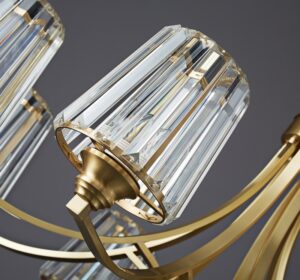 Đèn chùm pha lê bằng đồng hiện đại YLD3119