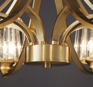 Đèn chùm pha lê bằng đồng hiện đại YLD3119