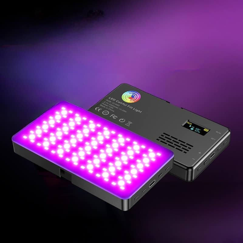 Đèn led chụp ảnh RGB mini hình chữ nhật BG32 6