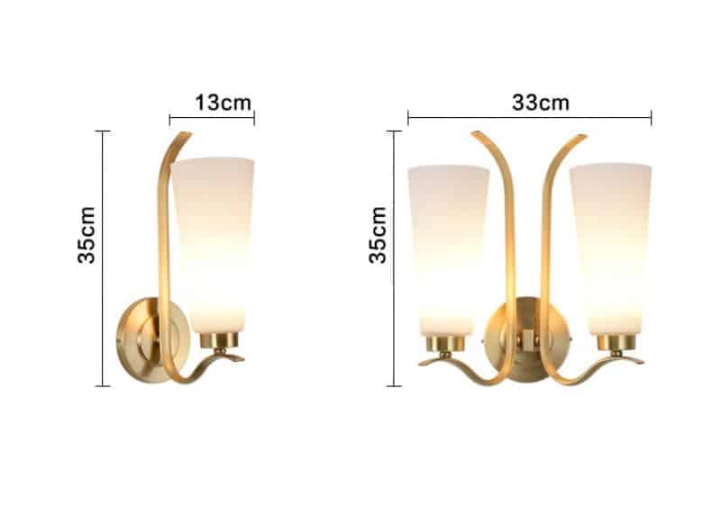 Đèn tường bằng đồng phòng ăn hiện đại CZ501 9