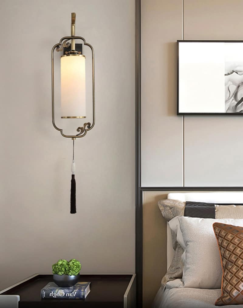 Đèn tường bằng đồng phong cách Á Đông GY1883 3