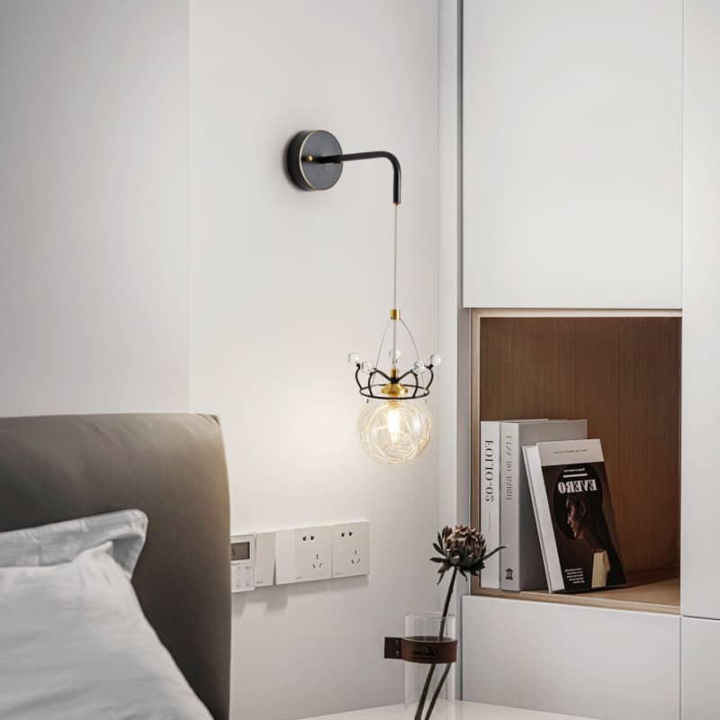 Đèn tường bằng đồng vương miện sáng tạo X9183 6