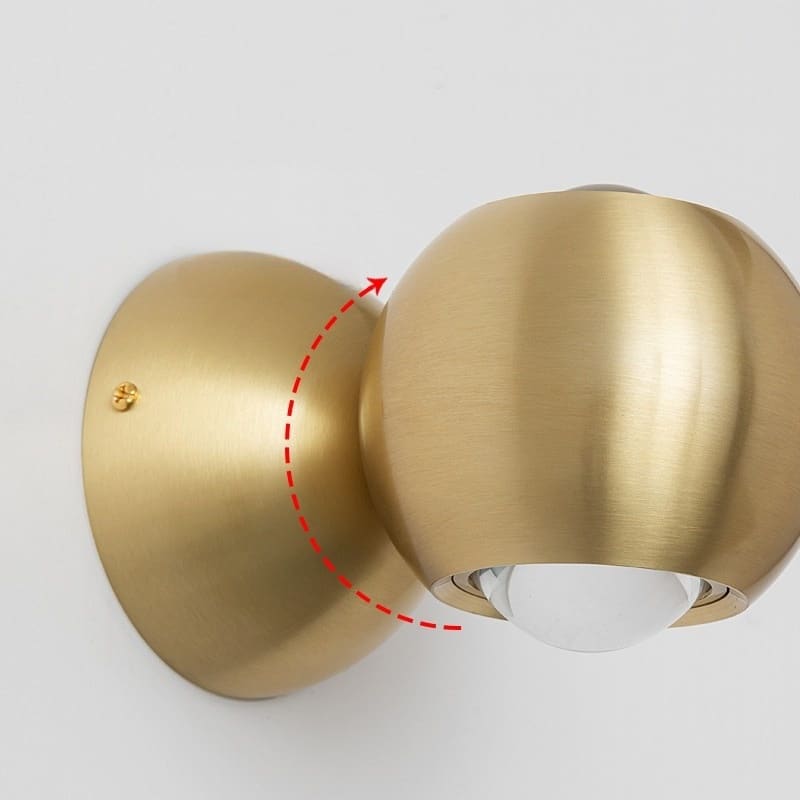 Đèn tường cầu thang hai đầu bằng đồng HL8298 6