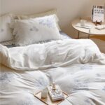 Bộ chăn ga gối họa tiết thêu sang trọng MM7326