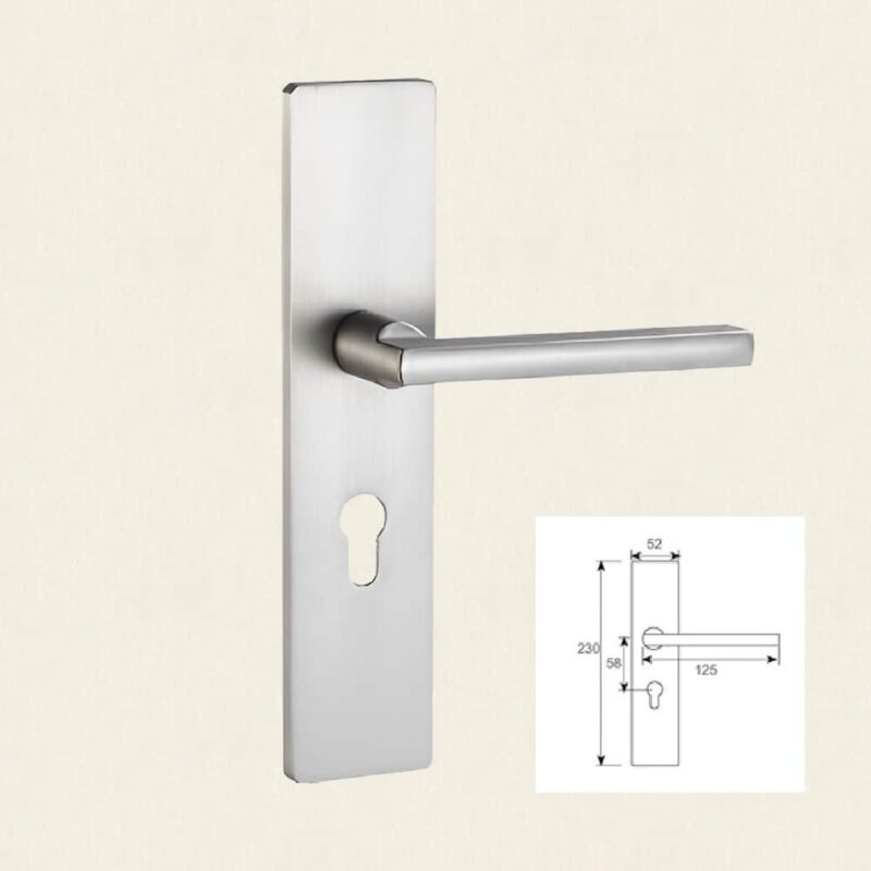 Khoá tay gạt thông phòng bằng inox tối giản DL2472 3