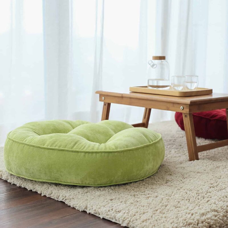 Đệm tròn phòng khách lông nhung tối giản PCH2333 1