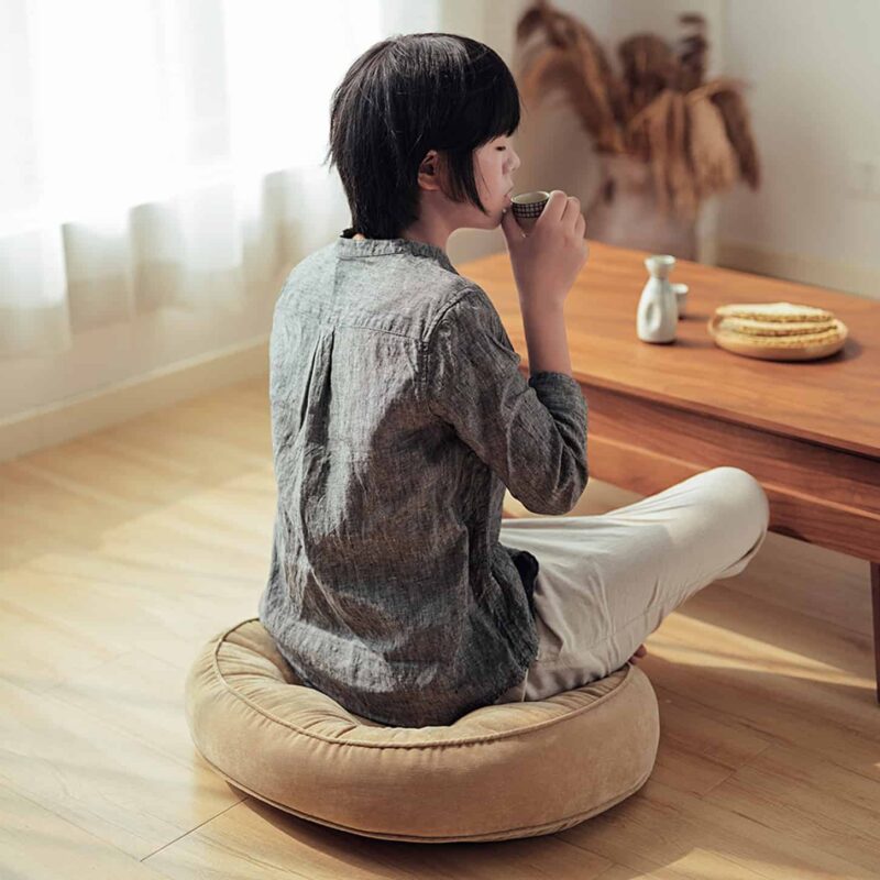 Đệm tròn phòng khách lông nhung tối giản PCH2333 2
