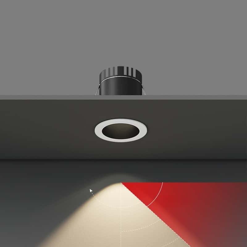 Đèn LED âm trần âm tủ mini sâu lòng chống chói FD1314 10