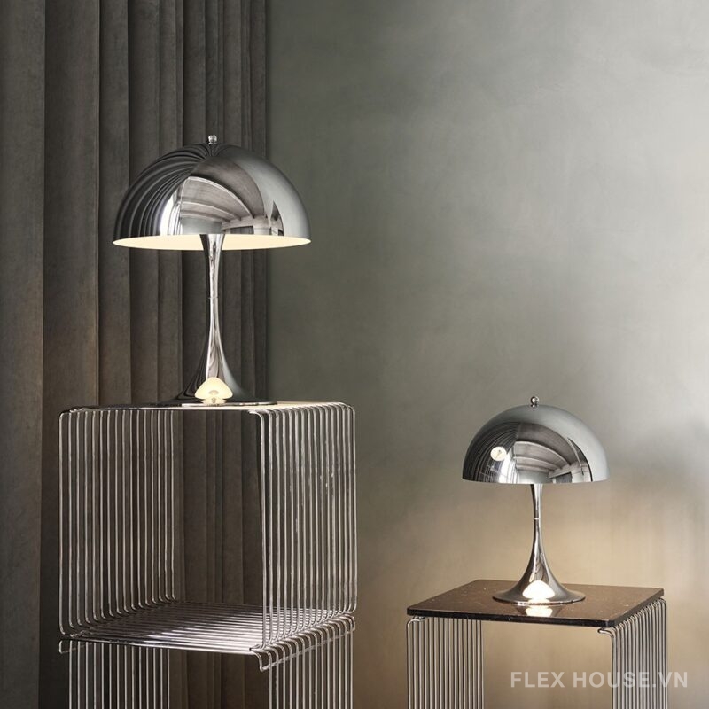 Đèn bàn hiện đại hình cây nấm trắng giản đơn HX1844 3