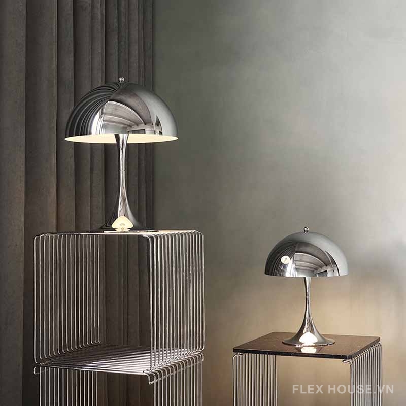 Đèn bàn hiện đại hình cây nấm trắng giản đơn HX1844 8