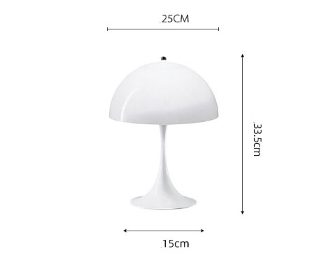 Đèn bàn hiện đại hình cây nấm trắng giản đơn HX1844