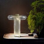 Đèn bàn thủy tinh trong suốt hiện đại ấn tượng A262