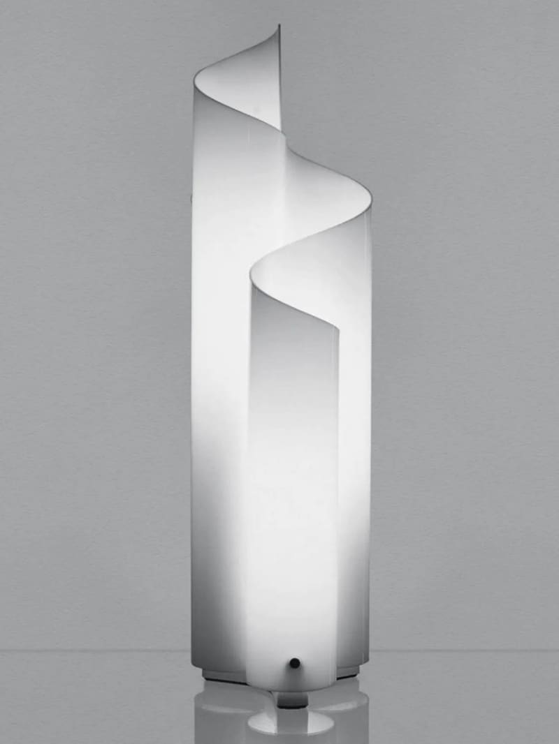 Đèn để bàn acrylic dải lụa xoắn màu trắng HX9636 6