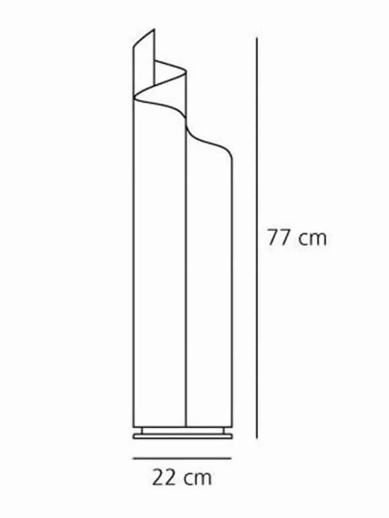 Đèn để bàn acrylic dải lụa xoắn màu trắng HX9636 16