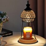 Đèn để bàn phòng khách đế gỗ đặt nến thơm HY004