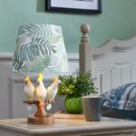 Đèn để bàn trang trí hình 3 chú vẹt mào vàng RX035