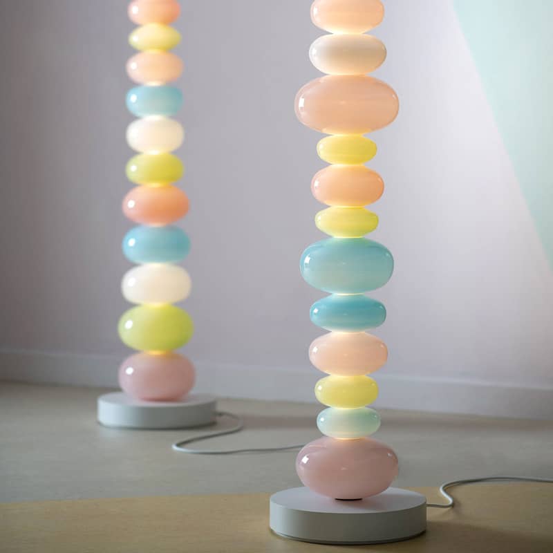 Đèn sàn chuỗi kẹo đủ màu xen kẽ sáng tạo HX6192 11