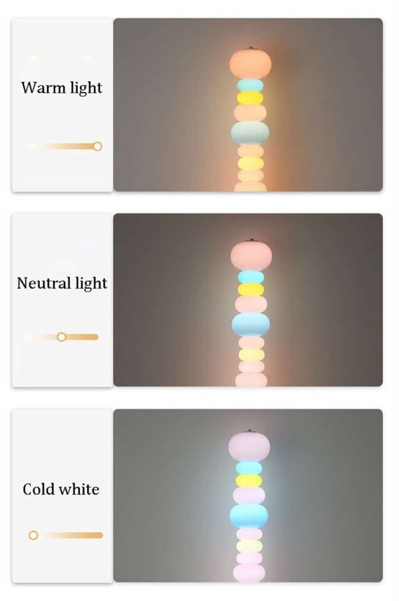 Đèn sàn chuỗi kẹo đủ màu xen kẽ sáng tạo HX6192 7