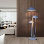 Đèn sàn phòng khách hình nấm trắng độc đáo HX6336