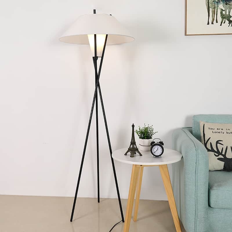 Đèn sàn vải chịu nhiệt ba chân hiện đại sáng tạo HX6143 6