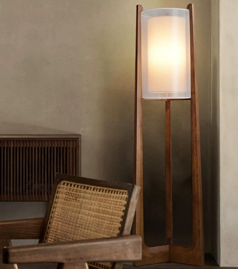 Đèn sàn vải trang trí phong cách Nhật Bản HX3338 5