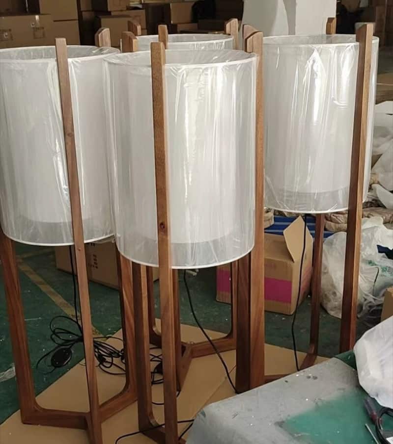 Đèn sàn vải trang trí phong cách Nhật Bản HX3338 9