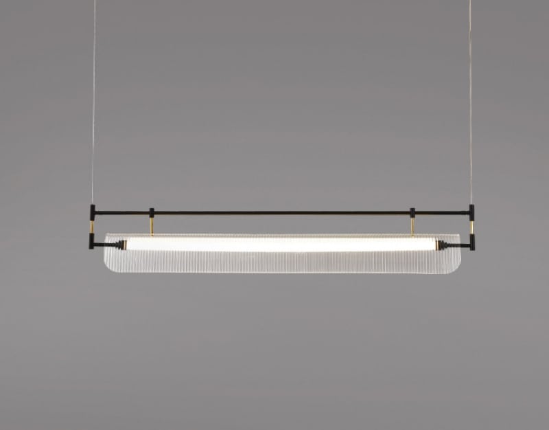 Đèn thả trần acrylic sọc dọc hiện đại tối giản HX9918 10