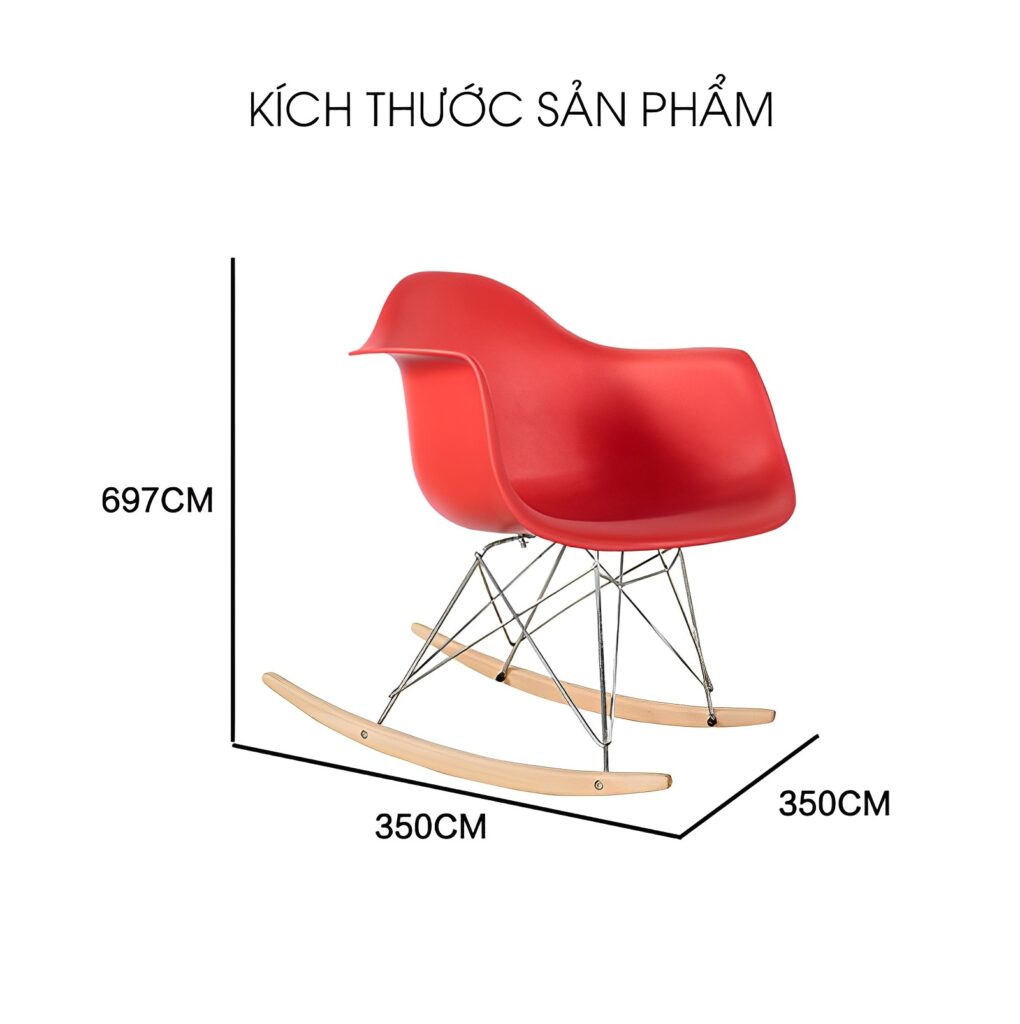 Ghế Eames bập bênh chân gỗ cá tính YY11 12