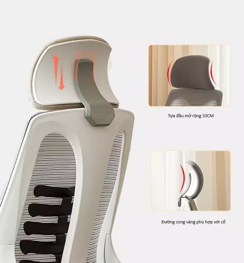 Ghế công thái học Ergonomic làm việc học tập HF054 8