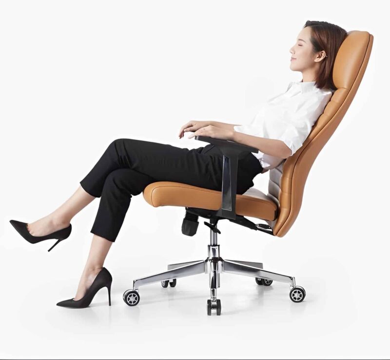 Ghế lãnh đạo cấp cao bọc da tựa lưng chân xoay HX7972 3