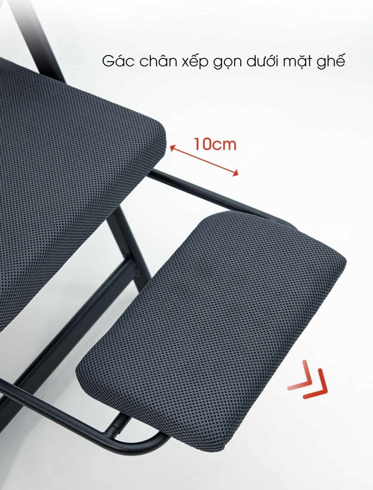 Ghế ngủ văn phòng gác chân xếp gọn YR0260 7
