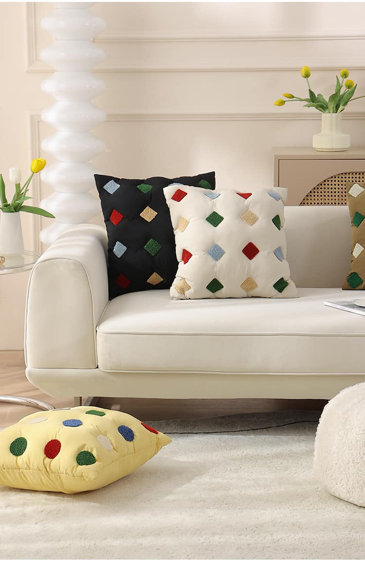 Gối sofa phòng khách họa tiết thêu đa màu PCH0634 5