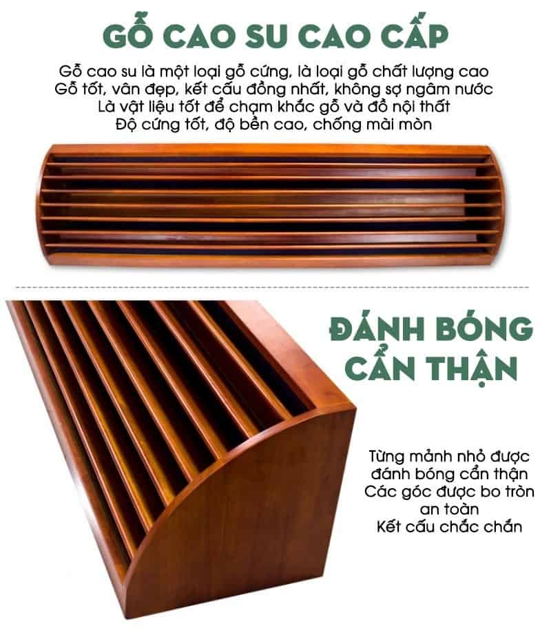 Hộp gỗ tán âm hai chiều QRD trang trí góc tường TGDW5 9