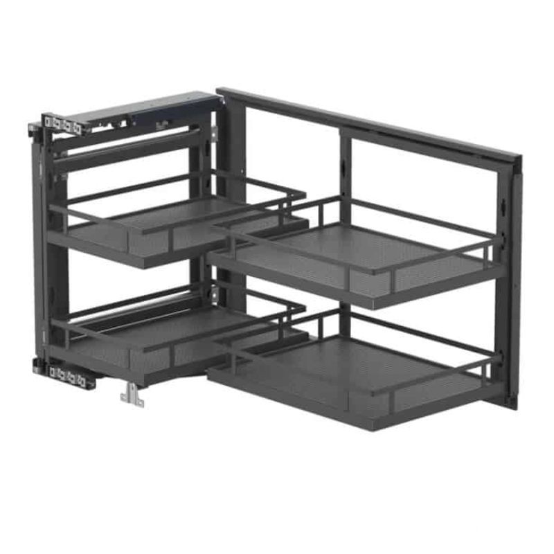 Kệ góc tủ bếp 4 rỗ thông minh Taura MG802