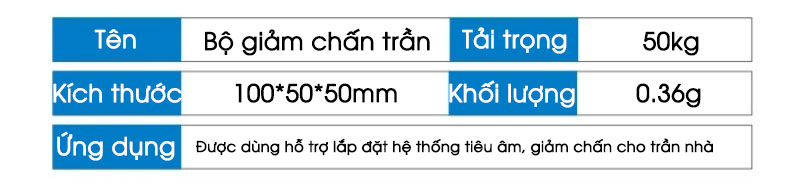 Phụ kiện lò xo giảm chấn lắp đặt tấm tiêu âm GH018 8