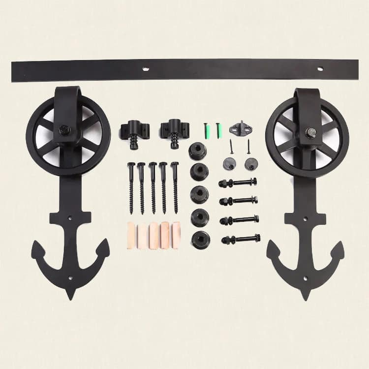 Ray trượt barn door mỏ neo cho cánh phẳng đơn RT775 5