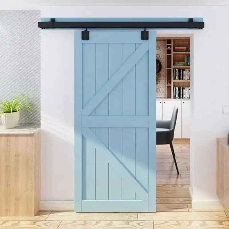 Ray trượt barn door cánh phẳng đơn giấu bánh RT5650