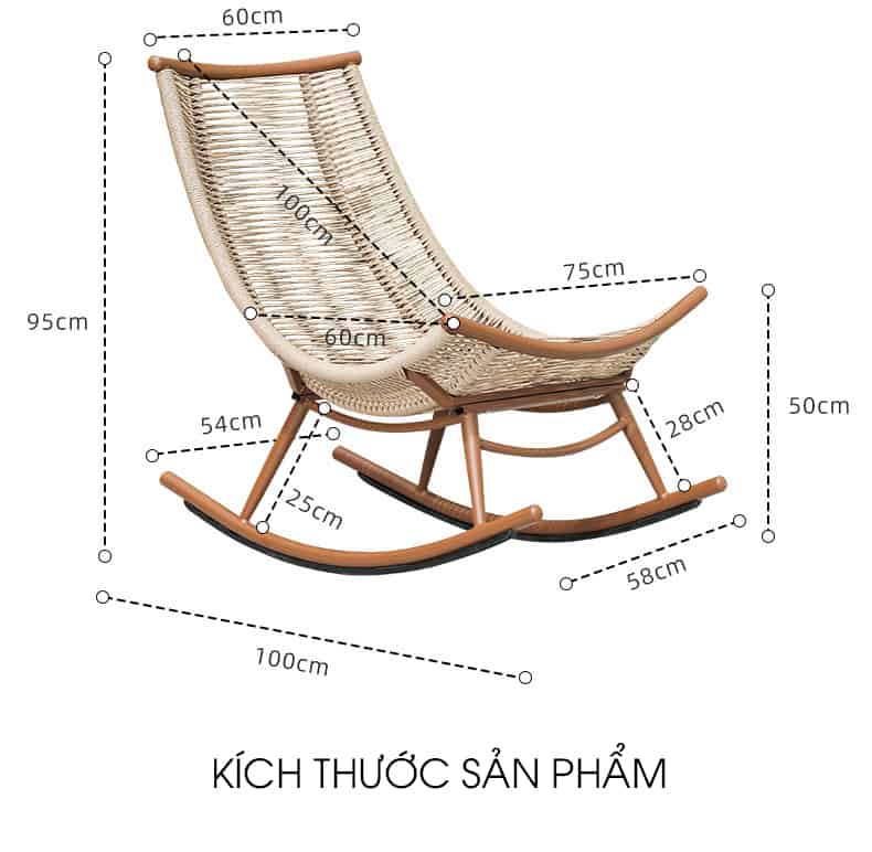 Ghế thư giãn bập bênh Rocking Chair Lounge CT1820 10