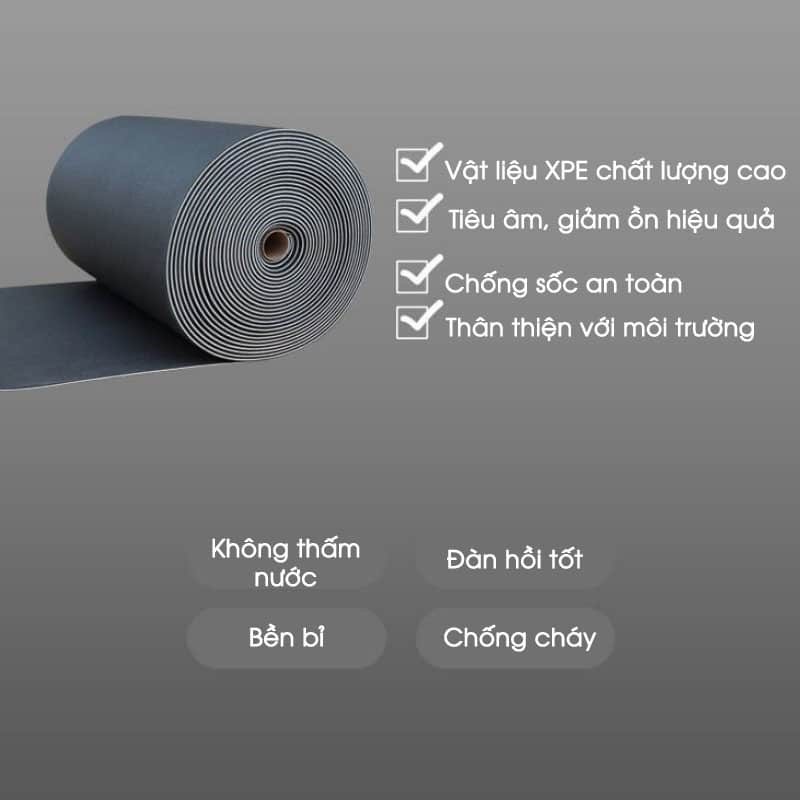 Thảm cuộn XPE tiêu âm chống sốc chất lượng GH027 17