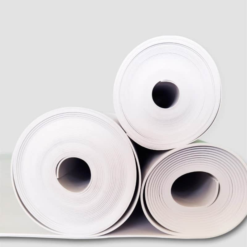 Thảm cuộn lót sàn tiêu âm sợi PVC màu trắng GH013 6