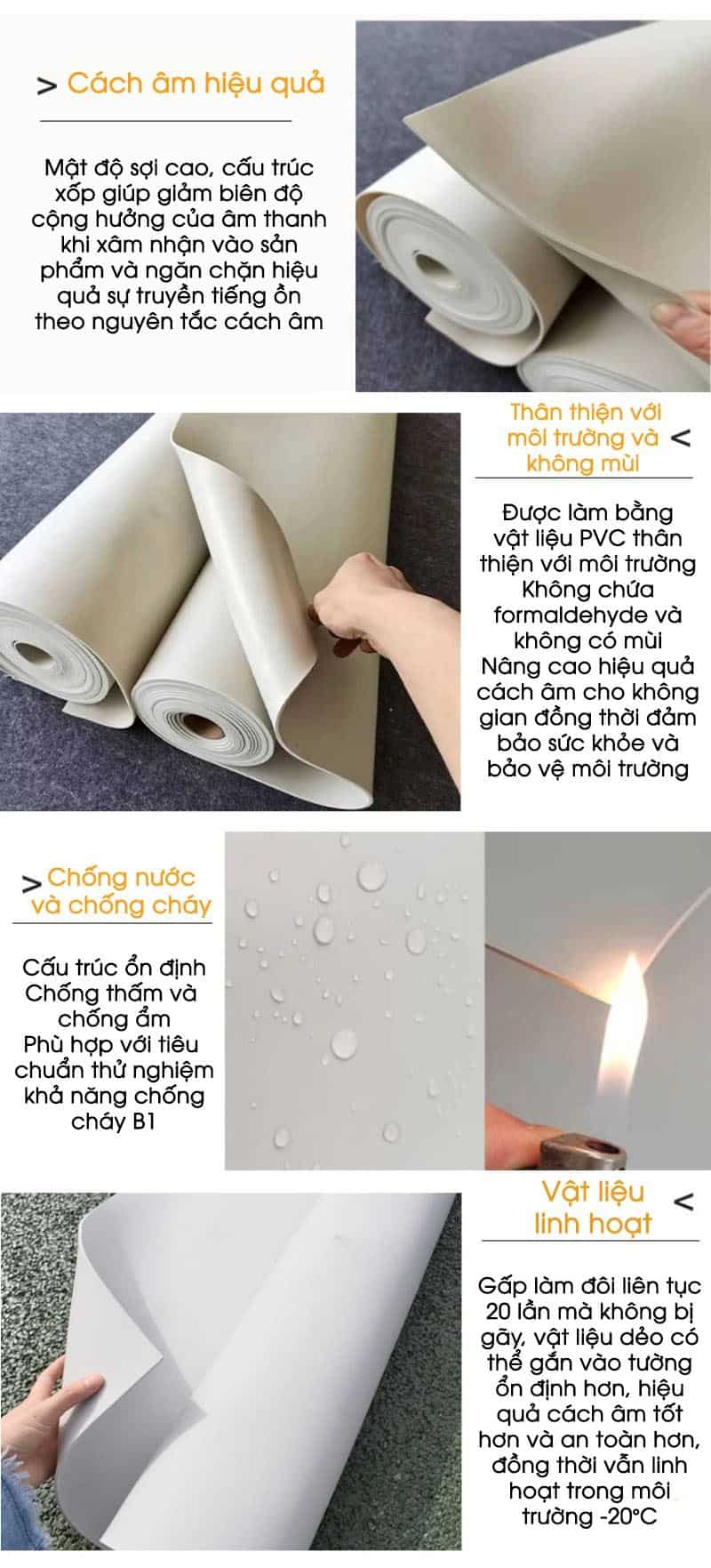 Tấm cách âm chống sốc cao su GH013 16